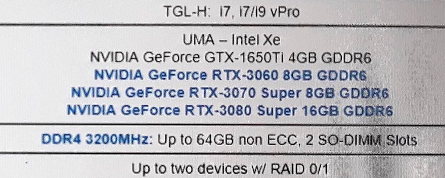Lenovo Leak Suggests Nvidia 30XX SUPER to be Laptop Exclusive