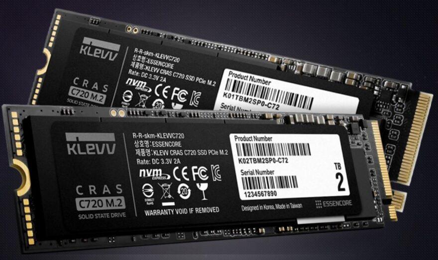 ESSENCORE Unveils KLEVV CRAS C920 & C720 M.2 NVMe SSDs