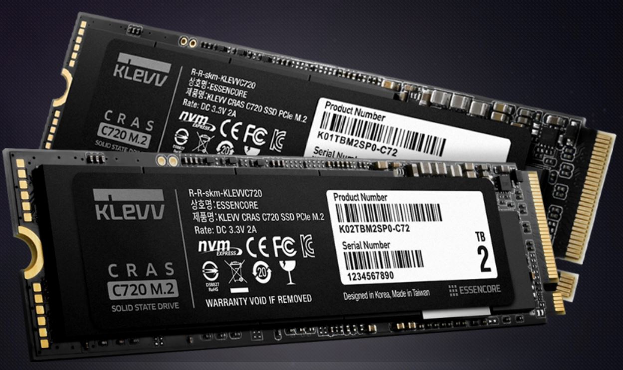 ESSENCORE Unveils KLEVV CRAS C920 & C720 M.2 NVMe SSDs | eTeknix
