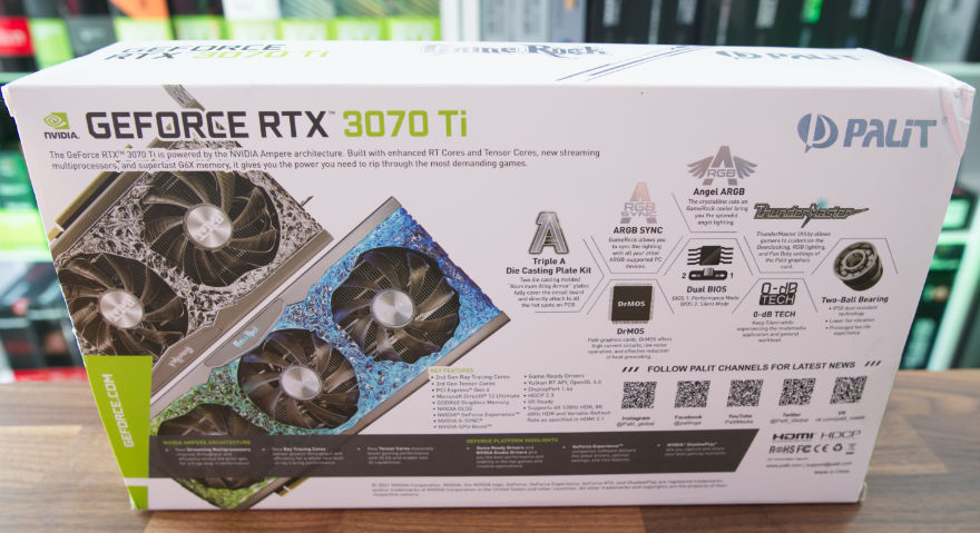 PALIT RTX 3070 TI GAMEROCK 8GB OC Review | eTeknix