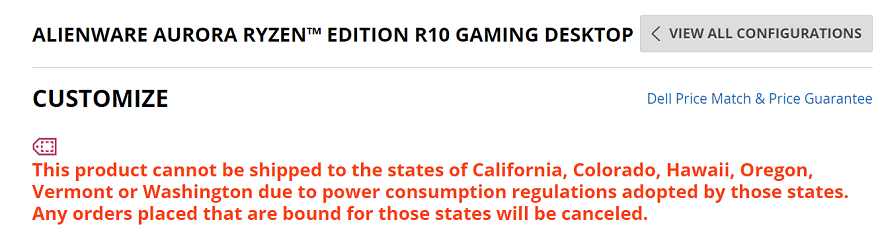 California’s Energy Consumption Tier 2 Gaming PC Ban