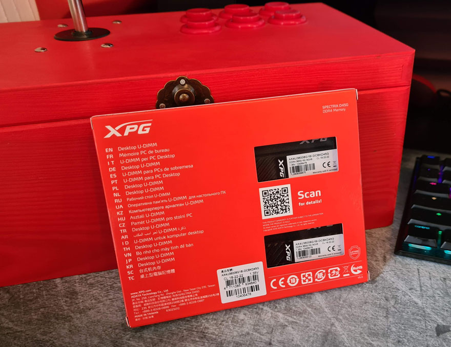XPG Spectrix D45G DDR4 16GB 3600MHz RGB Memory Review