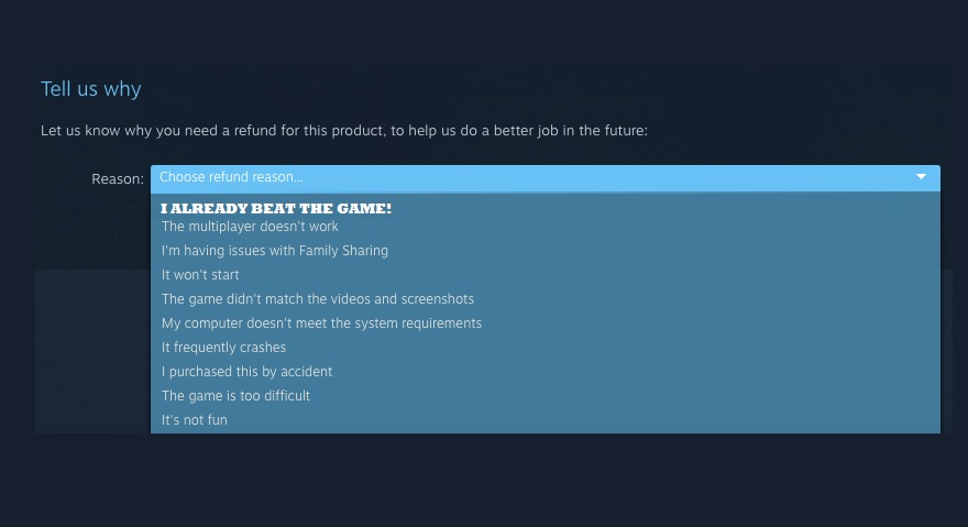 How to get a refund on Steam games