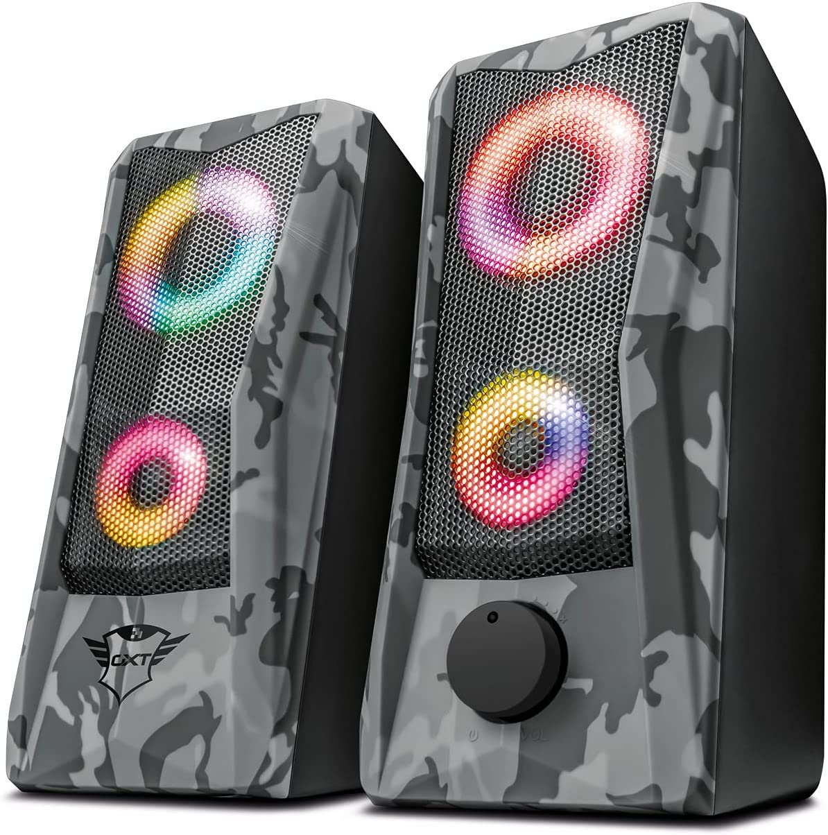 Oraal kruipen Tekstschrijver Trust Gaming GXT 606 Javv RGB-Illuminated 2.0 PC Speakers | eTeknix