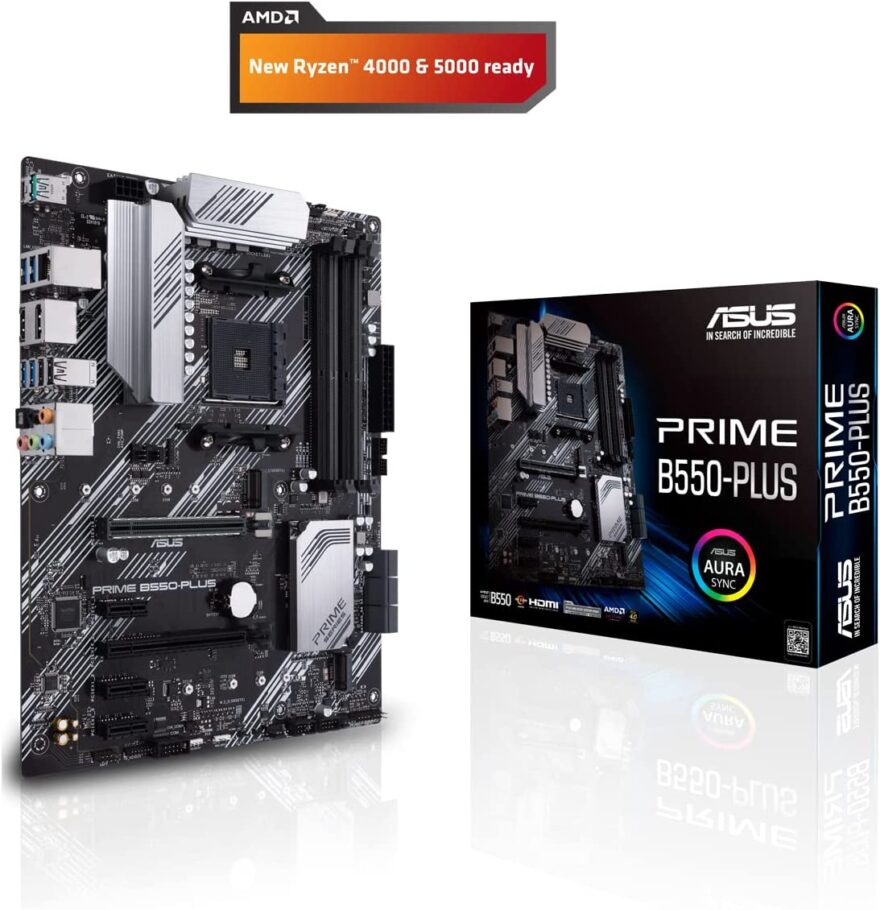 ASUS PRIME B550 PLUS AMD B550 Ryzen AM4 ATX Motherboard