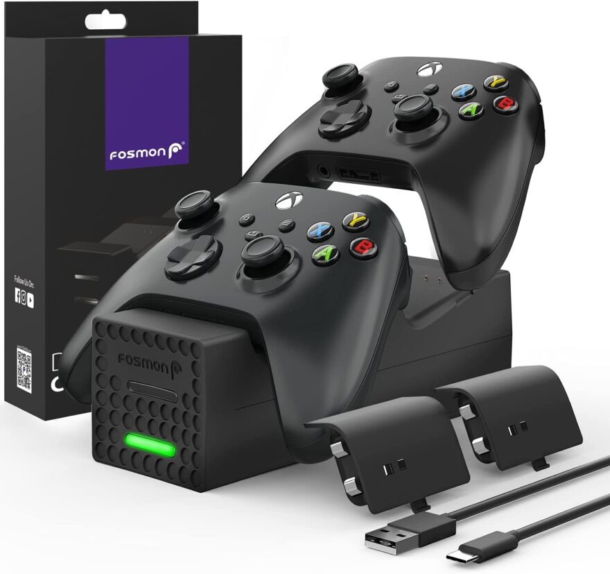 Fosmon Dual 2 Controller Charger Compatible with Xbox Series XS Controllers