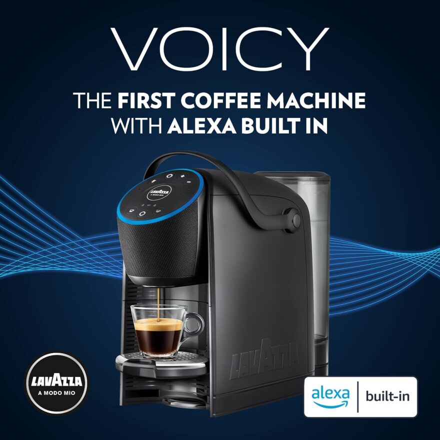 Lavazza A Modo Mio Voicy Espresso Coffee Machine with Alexa and Smart Home Control