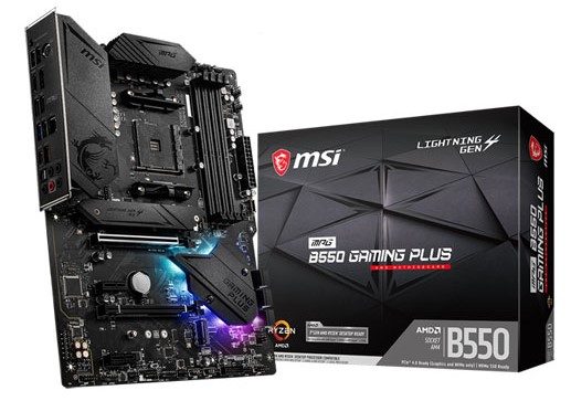 MSI AMD B550 MPG GAMING PLUS PCIe 4.0 ATX Motherboard 1