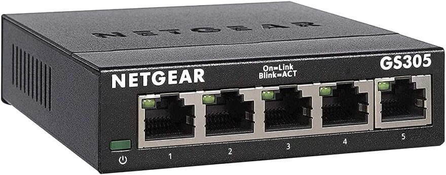 NETGEAR GS305 5 Port Gigabit Network Switch