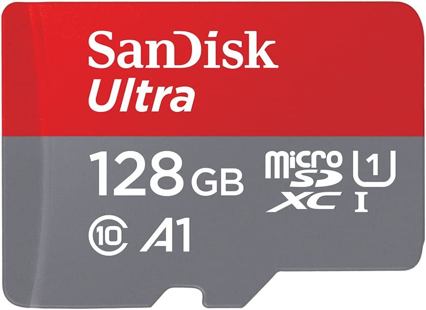 SanDisk Ultra microSDXC UHS I memory card 128 GB adapter