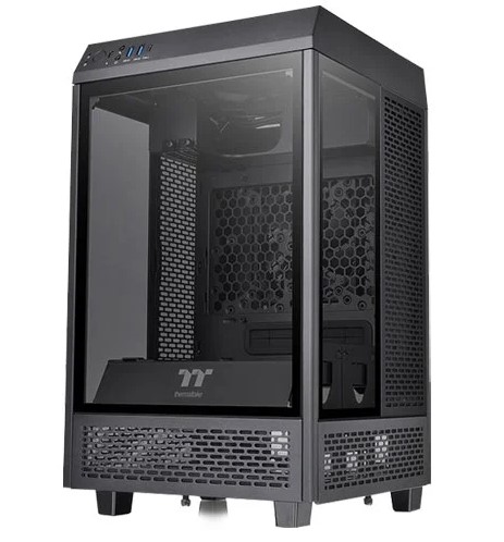 Thermaltake The Tower 100 Black Mini Chassis Tempered Glass PC Gaming ...