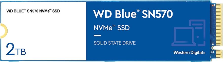 WD Blue SN570 2TB High Performance M.2 PCIe NVMe SSD 1