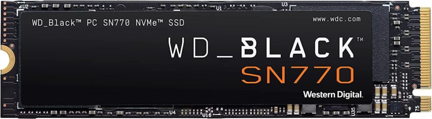 WD BLACK SN770 500GB M.2 2280 PCIe Gen4 NVMe Gaming SSD