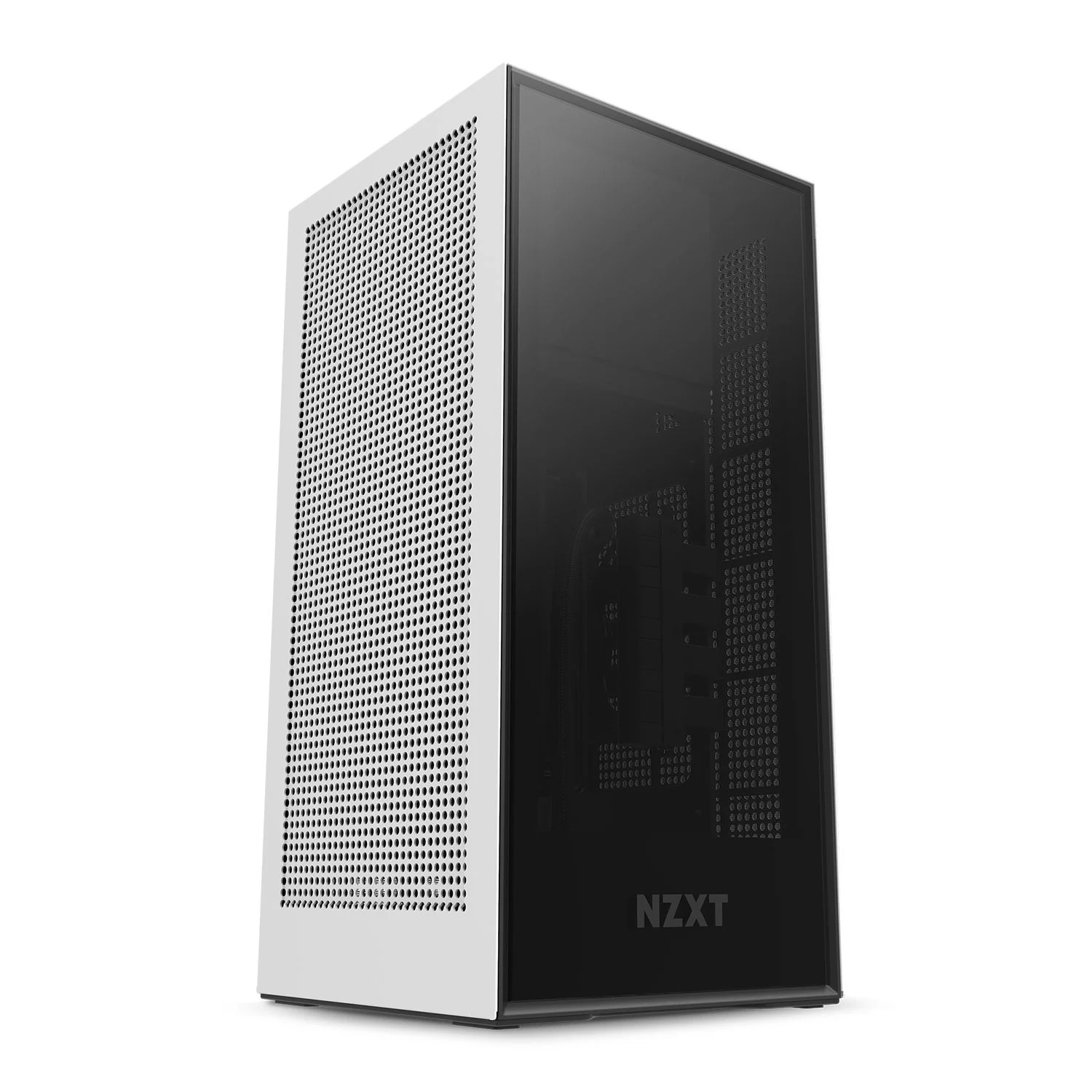 Nzxt H Mini Itx Windowed Pc Gaming Case With W Psu Aio Cooler