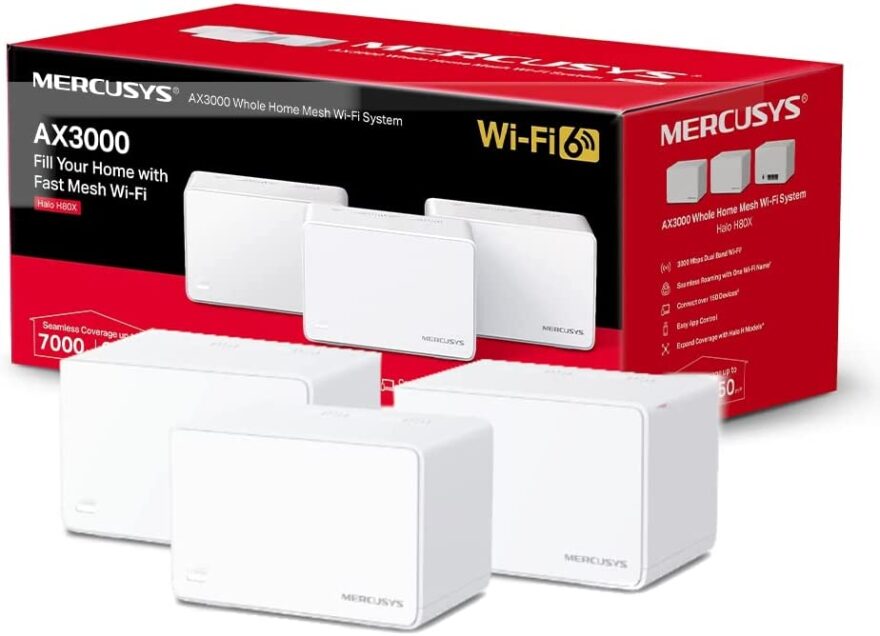 Mercusys AX3000 Whole Home Mesh Wi Fi 6 System