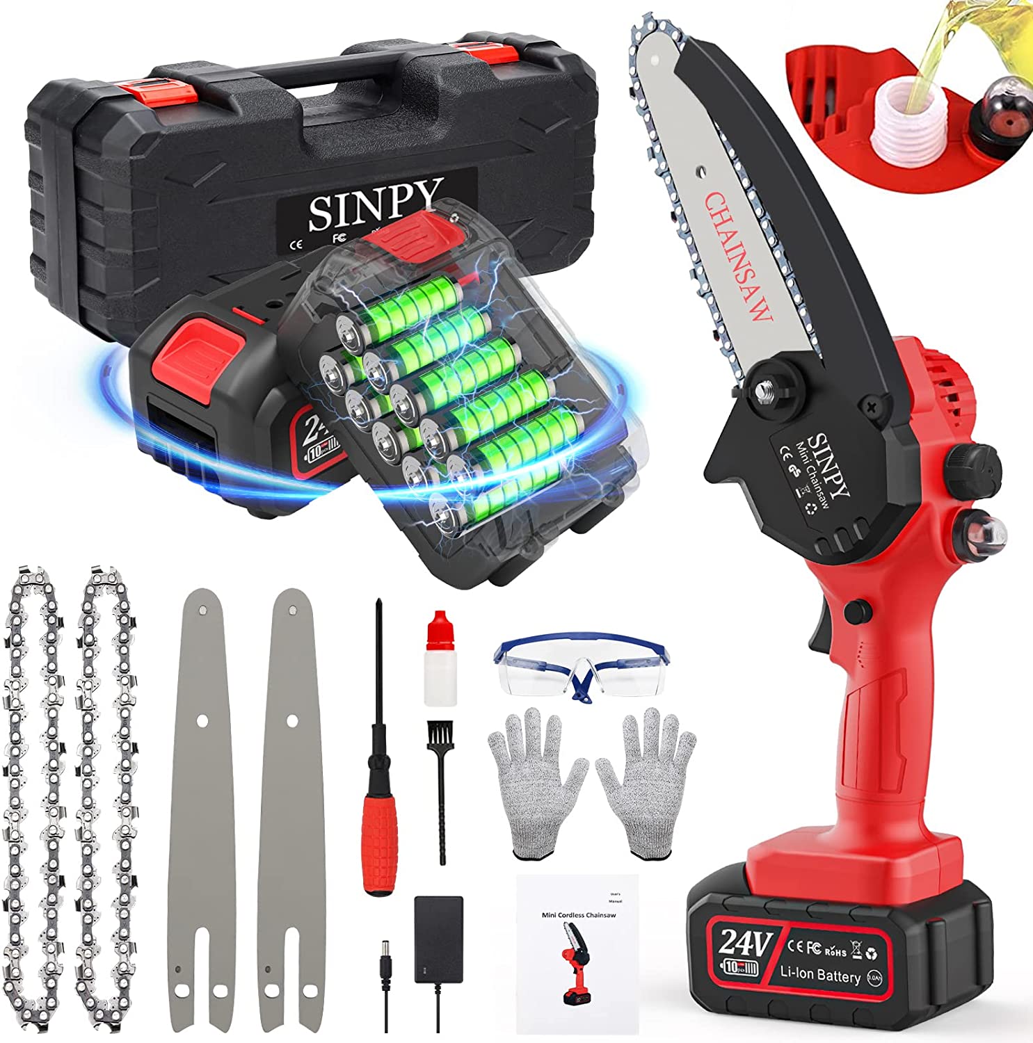 minichainsaw Xlnt Cordless Chainsaw, Cordless/Battery