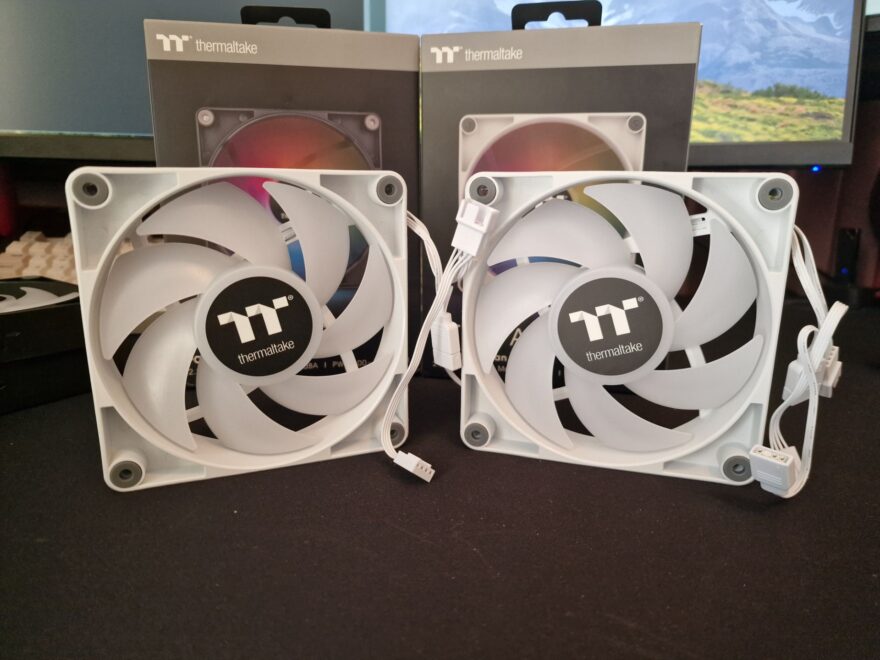 thermaltake ct120 argb black and white fans review 86