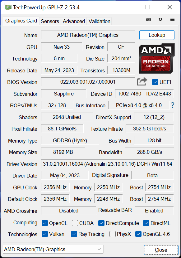 AMD Radeon RX 7600 8GB Review Featuring Sapphire Pulse OC | eTeknix