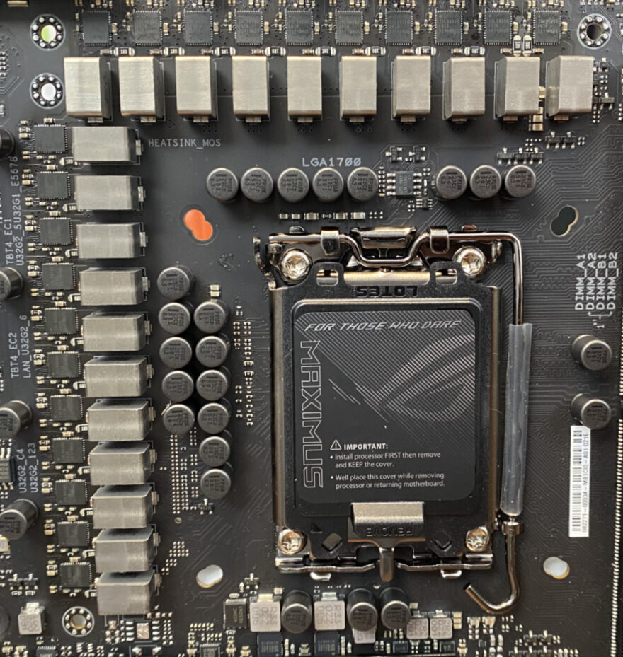 ROG MAXIMUS Z790 Hero Tear Down CPU Port CU