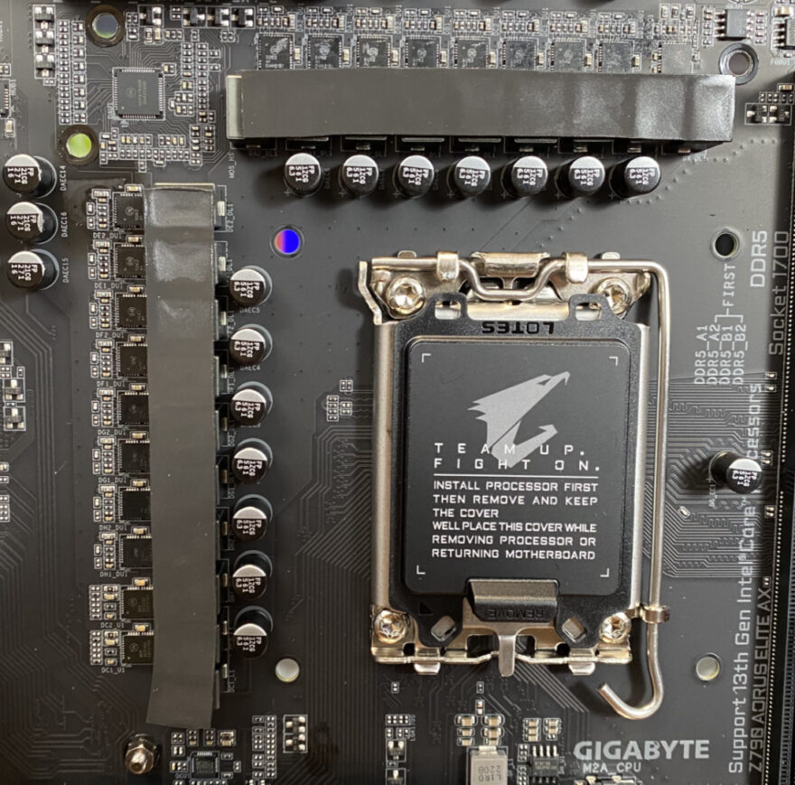 Z790 Aorus Elite AX Tear Down CPU Port