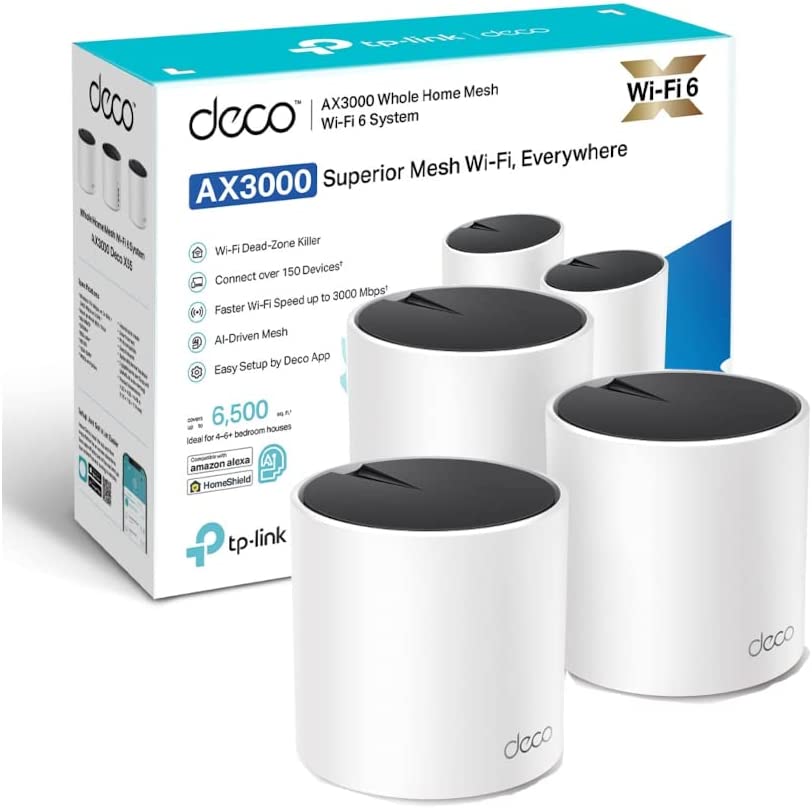 TP-Link Deco X55 AX3000 Whole Home AI-Driven Mesh Wi-Fi 6 System