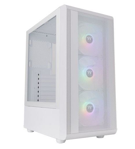 Thermaltake S200 TG Tempered Glass ARGB Snow Edition Mid Tower PC Case ...