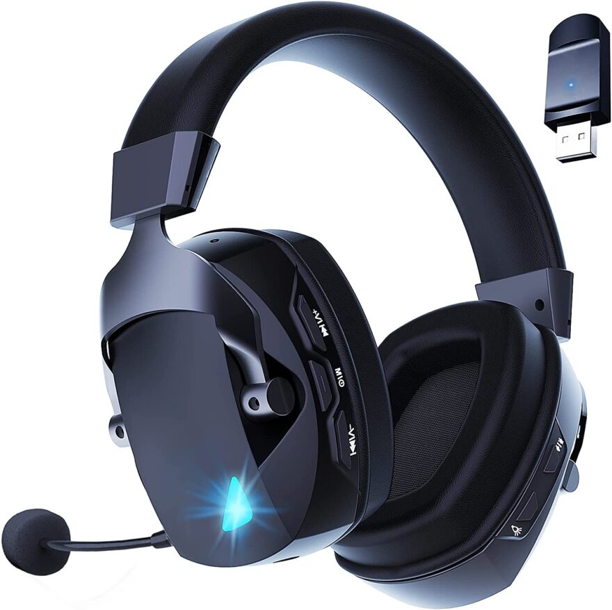 bluetooth gaming headset with mute