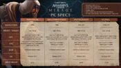 AC Mirage PC requirements