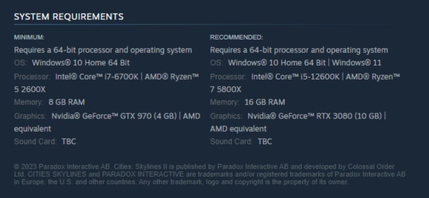 Cities Skylines 2 developers target 30fps and not 60fps, even on the latest  and greatest high-end PCs