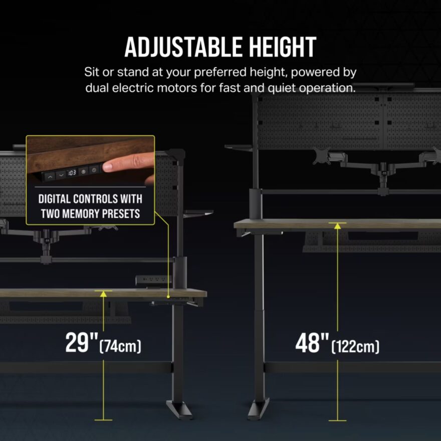 New Corsair Platform:6 desk takes modularity to the next level