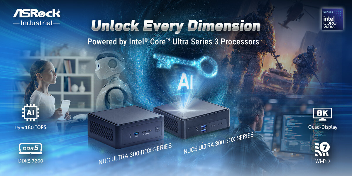 ASRock NUC Ultra 300 BOX Series Revealed