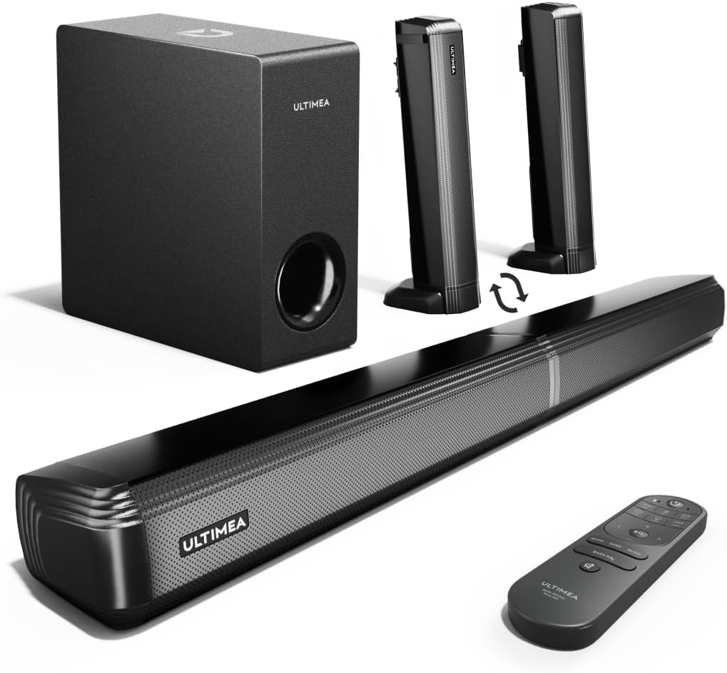 ULTIMEA 4.1ch Sound Bar for Smart TV with Subwoofer