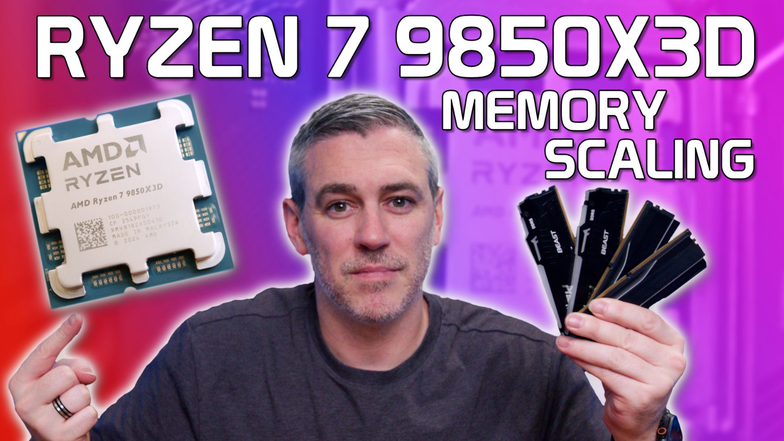 AMD Ryzen 7 9850X3D Memory Scaling 1080p, 1440p & 4K Tested!
