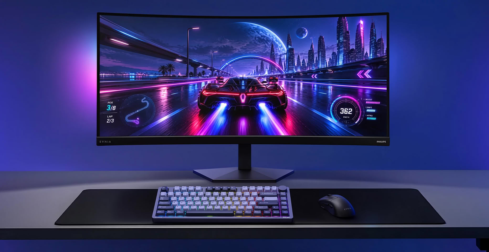 Philips 36M4C5500P monitor features 260Hz refresh rate